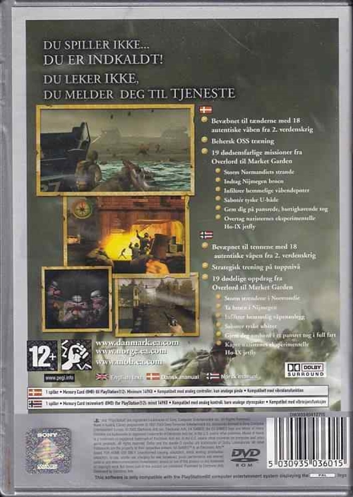 Medal of Honor Frontline - PS2 - Platinum (B Grade) (Genbrug)